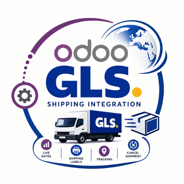 Odoo GLS Shipping Integration | GLS Shipping Integration | GLS delivery shipping integration | Odoo GLS Connector for Shipping Labels, Tracking & Live Rates